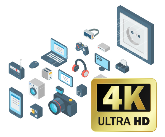 Full HD or 4K video recording - ACCEL VM500