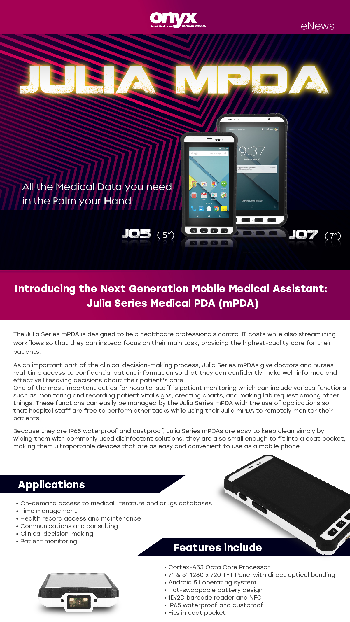 Medical Mobile tablet