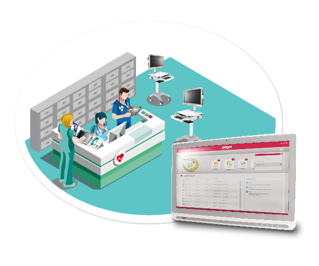 Onyx Mobile Computing Cart with Eye Tracking: