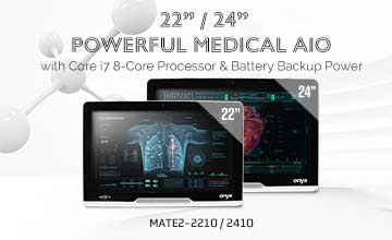 22” / 24”  Powerful Medical AIO with Core i7 8-Core Processor  & Battery Backup Power 