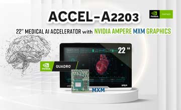 ACCEL-A2203  22” Medical AI Accelerator  with NVIDIA Ampere MXM Graphics