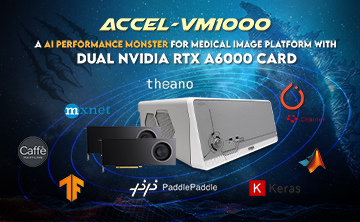 ACCEL-VM1000  a AI performance Monster for medical image platform with  DUAL Nvidia RTX A6000 CARD