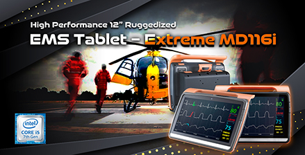 High Performance 12” Ruggedized EMS Tablet-Extreme MD116i